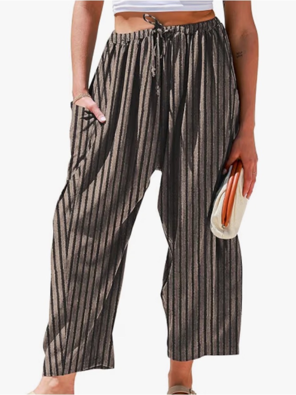 Tarse Linen Wide Leg Pants